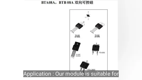 BTA24A, Btb24A 실리콘 제어 기능을 갖춘 양방향 사이리스터 정류기